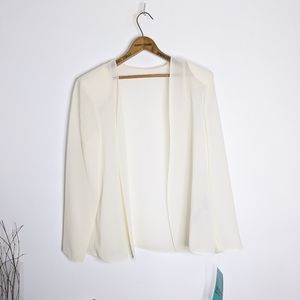 NWT White Blouse/Blazer Branded